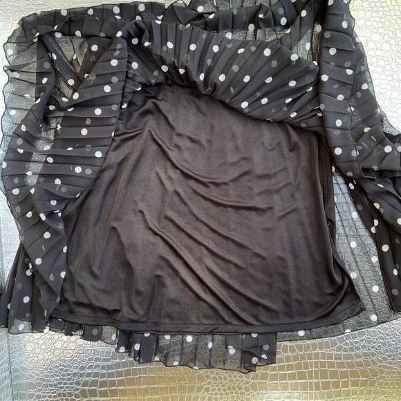 NWT Worthington polka Dot Pleated Skirt - Picture 6 of 6
